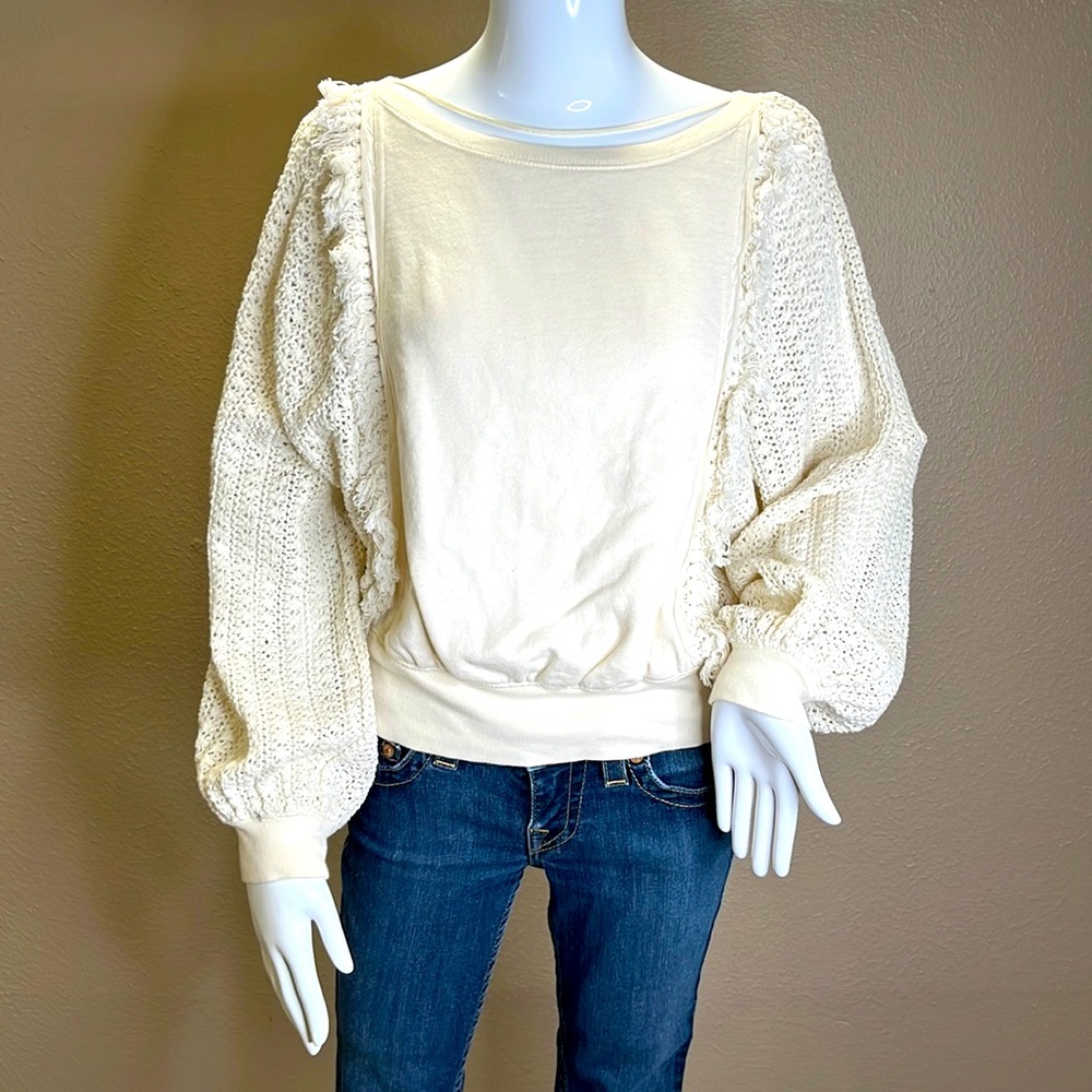 -Adorable- Free People Faff & Fringe Pullover